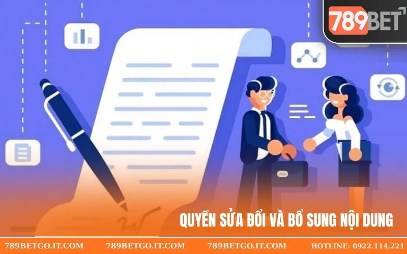 Quyền sửa đổi và bổ sung nội dung